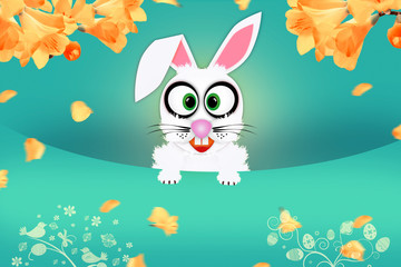 Frohe Ostern Grusskarte.