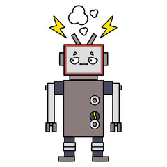 cute cartoon robot