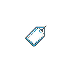 Fototapeta premium price tag icon line design. Business icon vector illustration