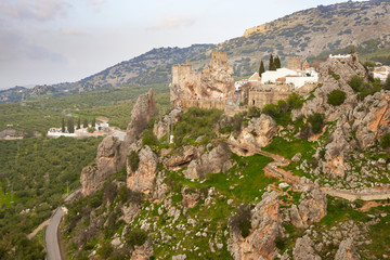 Zuheros, castle and village. Cordoba, Spain