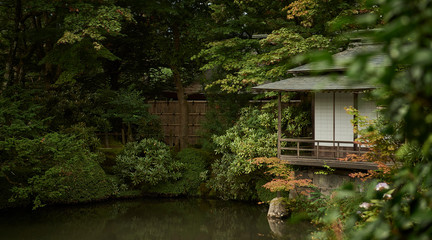 Traditional Japanese tea house
