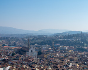 florence,tuscany/Italy 22 february 2019 :view from the top of the cathethal chapel