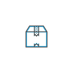 Obraz premium box icon line design. Business icon vector illustration