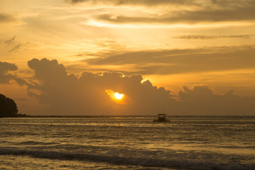 Sunset on the beach in Thailand