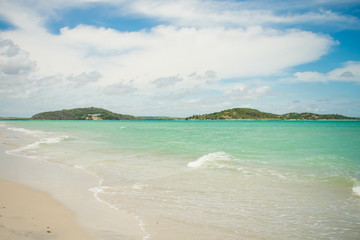 A view of Pontal da Ilha beach, at the north tip of Itamaraca island (Pernambuco, Brazil)