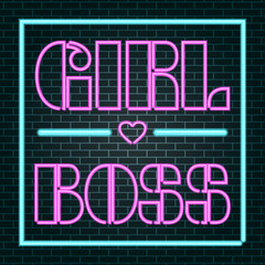 girl boss neon sign