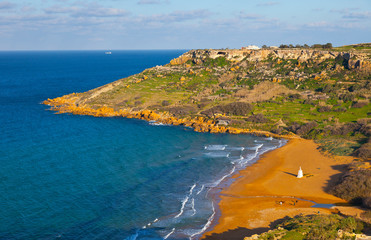 Ramla Bay, Gozo Island, Malta, Europe