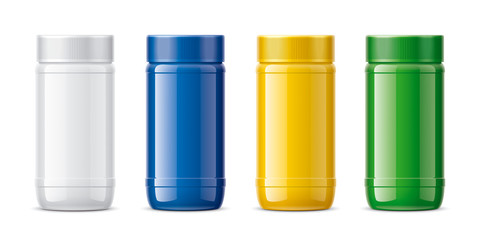 Plastic Jars set illustration