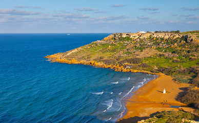 Ramla Bay, Gozo Island, Malta, Europe
