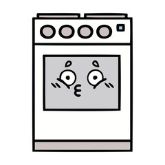 cute cartoon kitchen oven