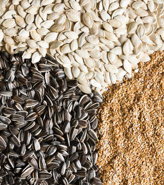 Sesame, sunflower and pumpkin seeds