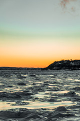 Fleuve Gelé Québec Canada