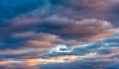 Naklejka na ściany i meble Colorful abstract sky and clouds