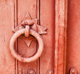 Old metal door knocker