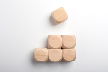 Growth Concept Blocks Isolated On White