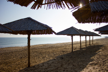umbrellas on the beach