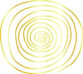 Golden Rough sketch of sinistral spiral pattern