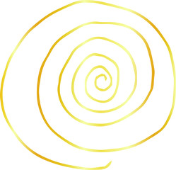 Golden Rough sketch of spiral pattern