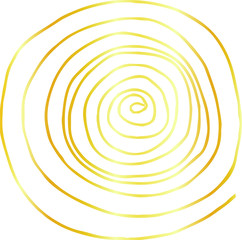 Golden Rough sketch of spiral pattern