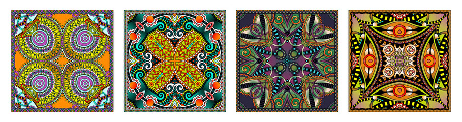 Traditional ornamental floral paisley bandanna