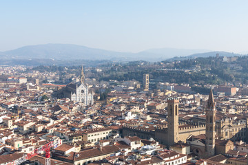florence,tuscany/Italy 22 february 2019 :view from the top of the cathethal chapel