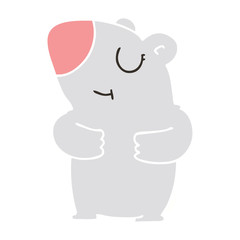 quirky hand drawn cartoon bear