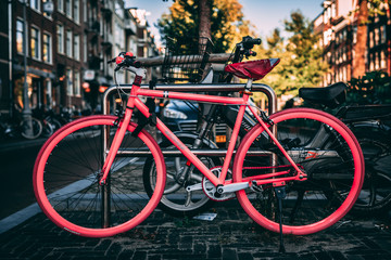 Fototapeta na wymiar Pink Bike