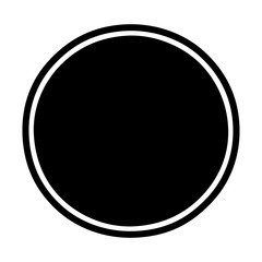 cartoon icon drawing of a full moon