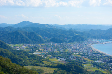 ノコギリ山からの風景