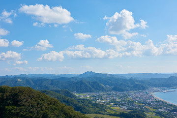 ノコギリ山からの風景