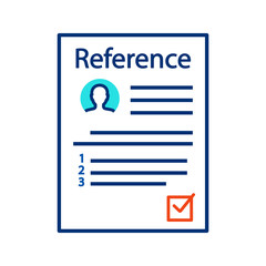 Reference letter color icon