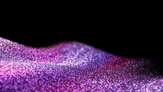 Violet Pink Shiny moving glitter background abstract seamless VJ loop particles alpha matte