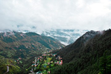 Fototapeta premium view of mountains
