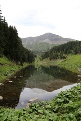 black lake landscape photos