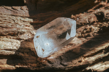 quartz on wood