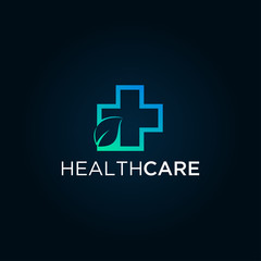 Medical pharmacy logo design template. medical center, drug store, pharmacy, hospital