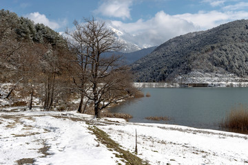The mountain lake (Greece, mountainous Corinthia)