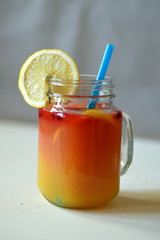 cocktail with orange and lemon