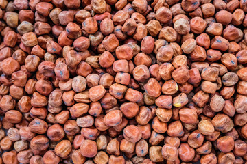 Dried gray peas background