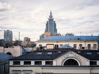 Fototapeta na wymiar Moscow roofs