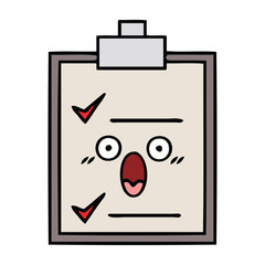 cute cartoon check list