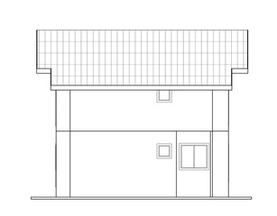 house isolated on white background