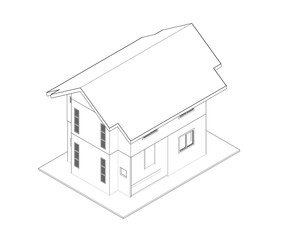 sketch of house