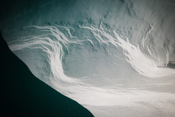 Abstract Aerial of Snow 