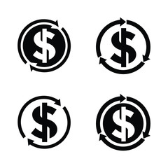 dollar icon with arrow circle