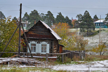 South Urals. The village is located in the mountains. In November, the first snow fell here
