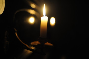 candle in the dark