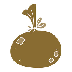 quirky hand drawn cartoon sack