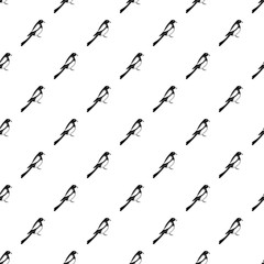 Male magpie pattern seamless vector repeat geometric for any web design