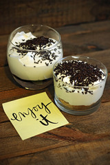 White chocolate dessert